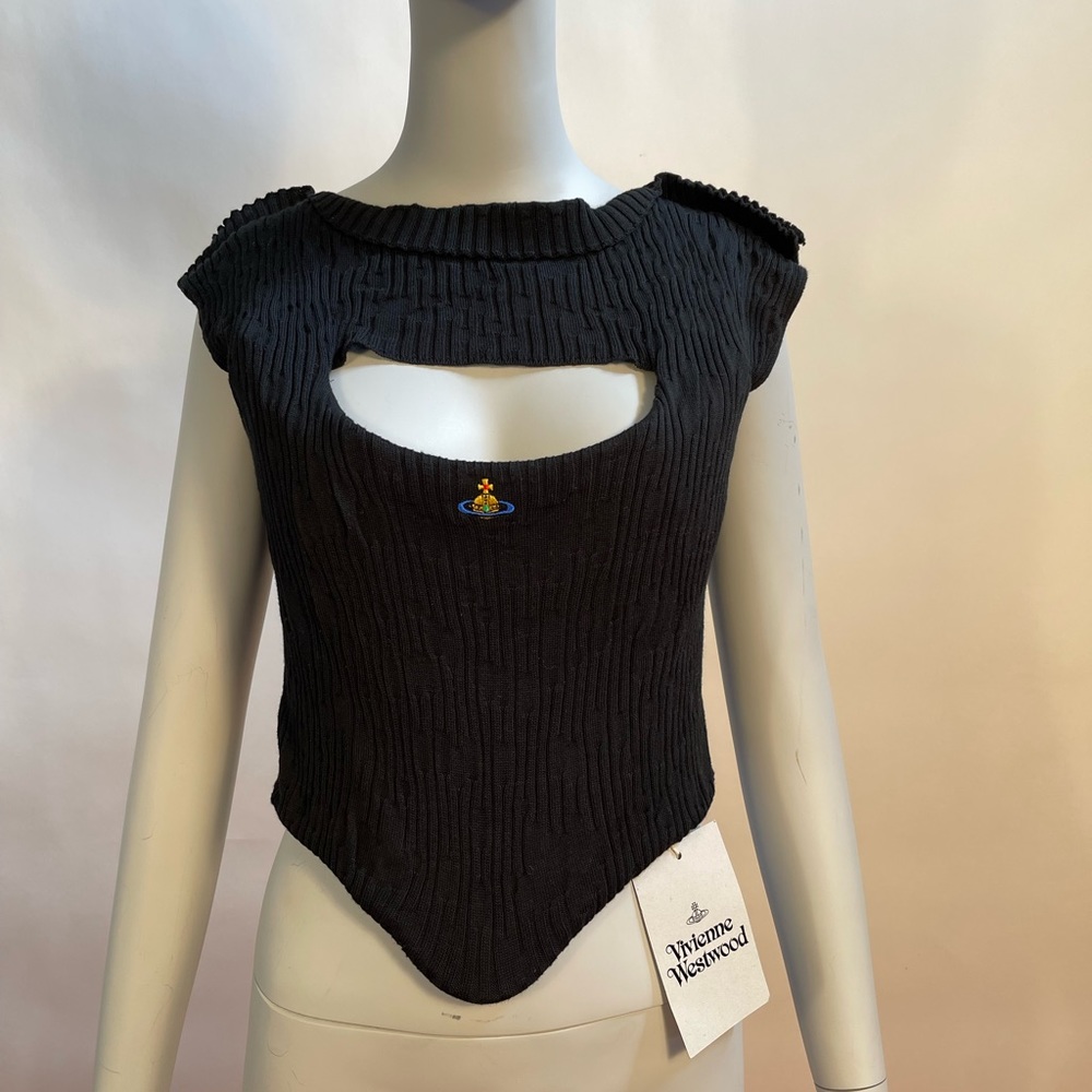 SOLD! Vivienne Westwood KATE CORSET BLK NWT IT40 - Picture 8 of 12